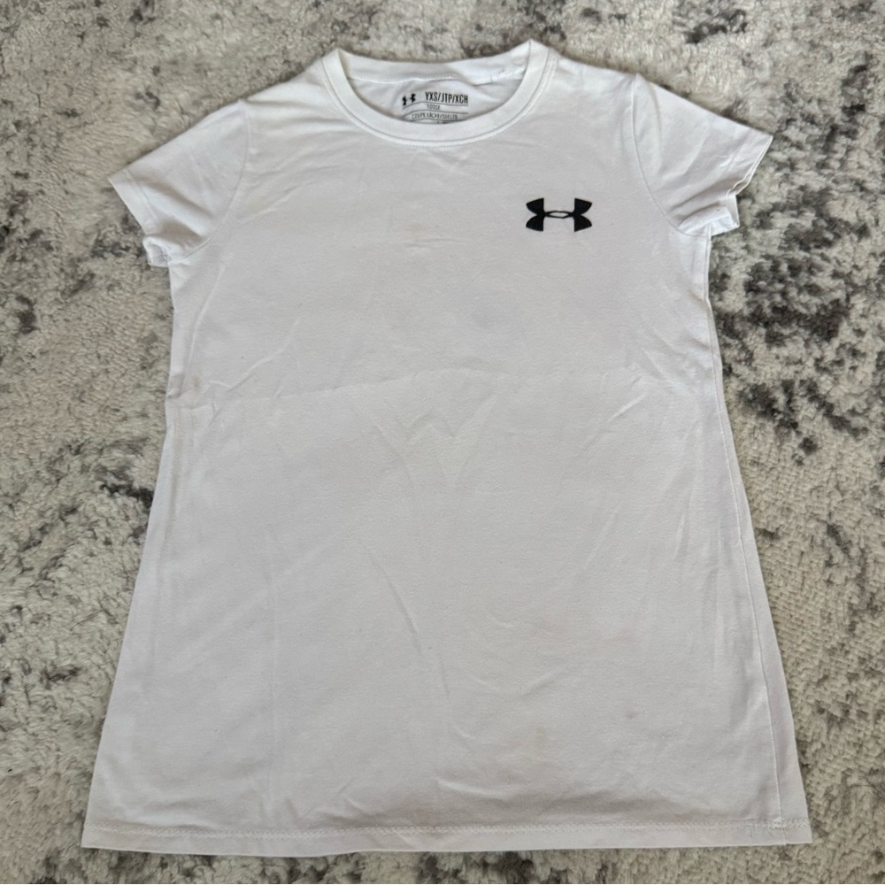 White Under Armour Kids T-shirt